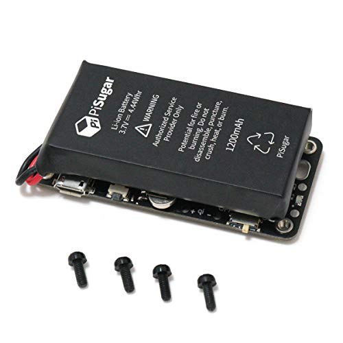 Pisugar2 Portable 1200 mAh UPS Lithium Battery Pwnagotchi Power Module for Raspberry Pi-Zero W/WH Model Accessories handhold(Not Include Raspberry Pi)